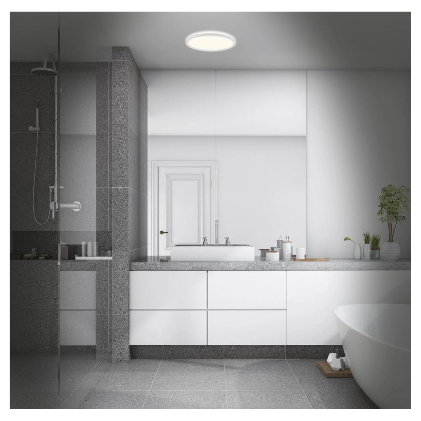 Briloner 3642-416 - LED Plafon łazienkowy SLIM LED/19W/230V IP44 białe
