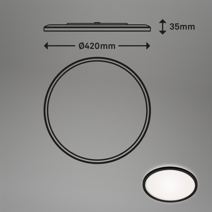 Briloner 3643-415 - LED Plafon łazienkowy LED/22W/230V IP44 4000K