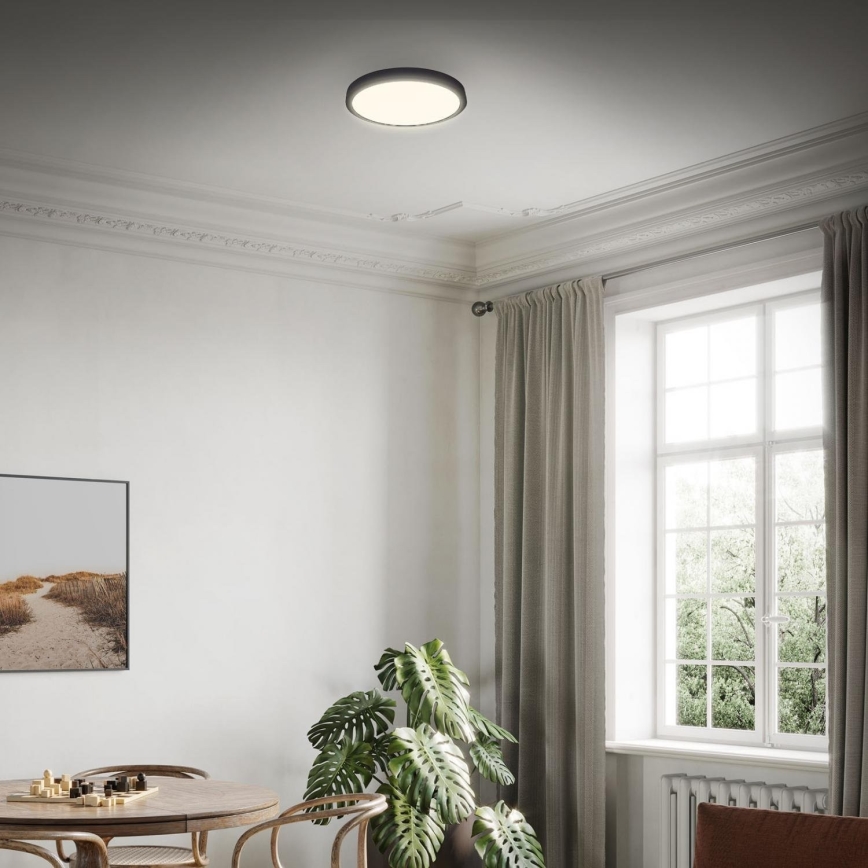Briloner 3700-015 - LED Plafon RUNA LED/16W/230V 3000K śr. 28 cm czarny