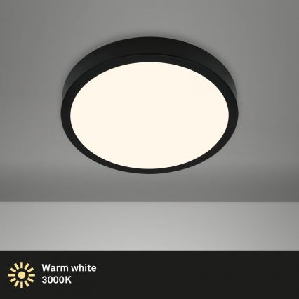 Briloner 3700-015 - LED Plafon RUNA LED/16W/230V 3000K śr. 28 cm czarny