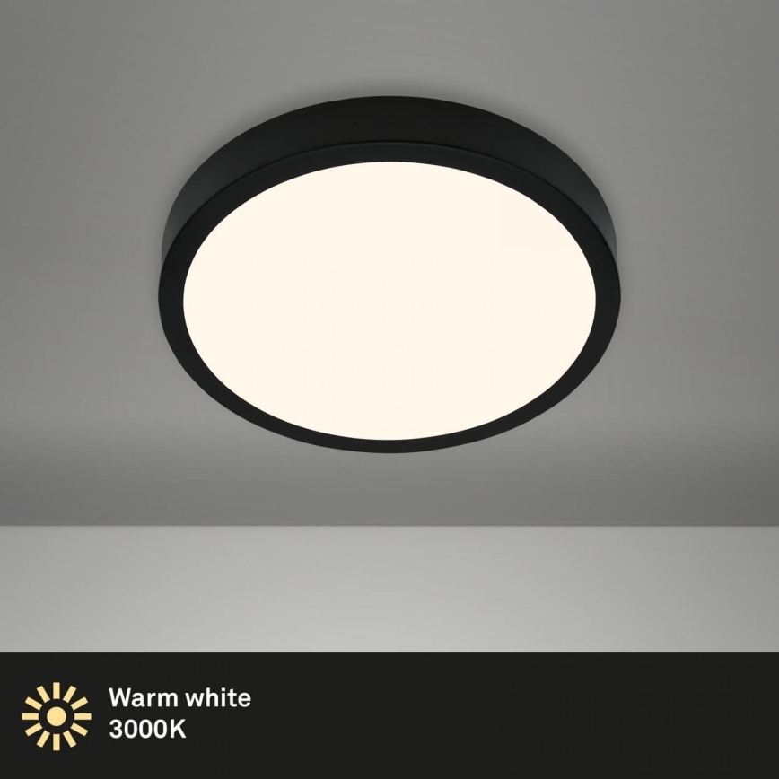 Briloner 3700-015 - LED Plafon RUNA LED/16W/230V 3000K śr. 28 cm czarny