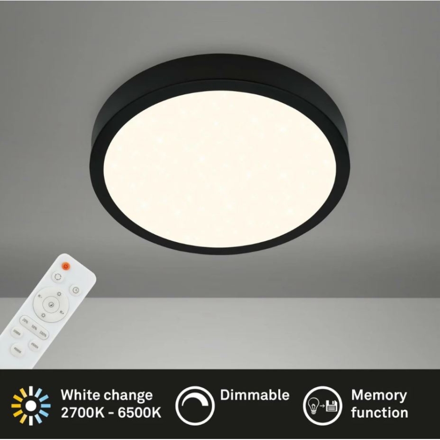Briloner 3701-015 - LED Plafon ściemnialny RUNA LED/18W/230V 2700-6500K + pilot zdalnego sterowania