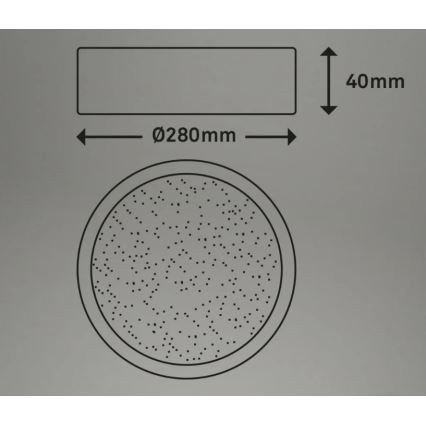 Briloner 3701-015 - LED Plafon ściemnialny RUNA LED/18W/230V 2700-6500K + pilot zdalnego sterowania