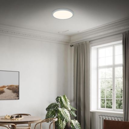 Briloner 3703-014 - LED Plafon RUNA LED/24W/230V 3000K śr. 38 cm srebrny
