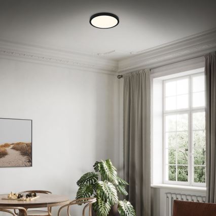 Briloner 3704-015 - LED Plafon ściemnialny RUNA LED/22W/230V 2700-6500K czarny + pilot zdalnego sterowania