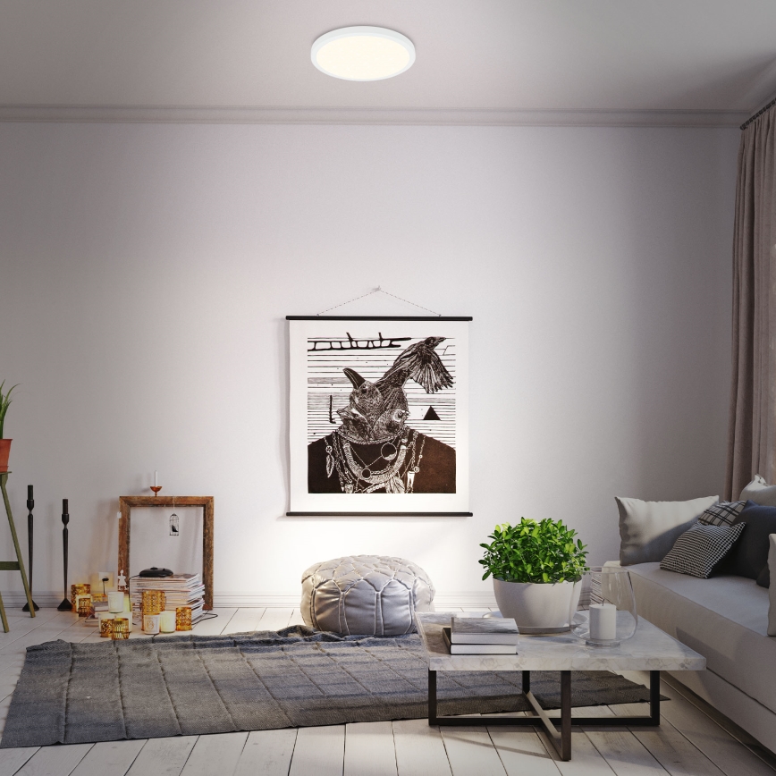 Briloner 3704-016 - LED Plafon ściemnialny RUNA LED/22W/230V 2700-6500K biały + pilot zdalnego sterowania