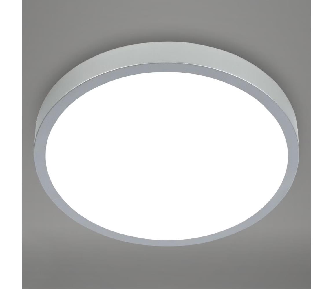 Briloner 3709-014 - LED RGBW Ściemn. Plafon LED/22W/230V srebrny + pilot