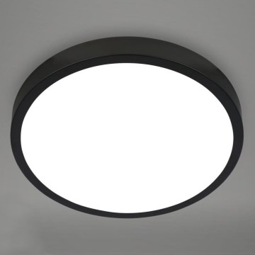Briloner 3709-015 - Ściemnialna lampa sufitowa RGBW LED/22W/230V 4000K śr. 38 cm czarny + zdalne sterowanie