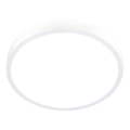 Briloner 3709-016 - Ściemnialna lampa sufitowa RGBW LED/22W/230V 4000K śr. 38 cm biały + zdalne sterowanie