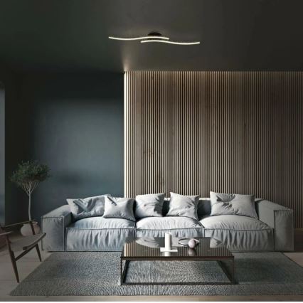 Briloner 3718-025 - LED Żyrandol natynkowy REY 2xLED/6W/230V czarny
