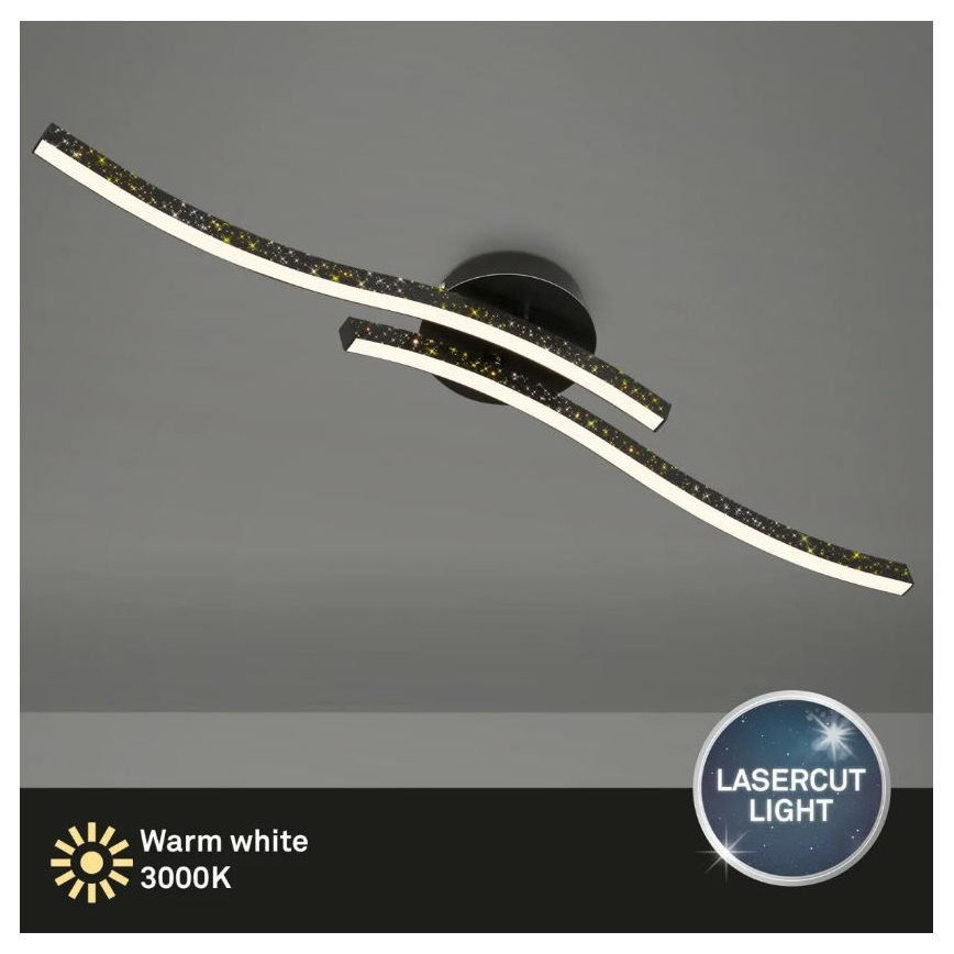 Briloner 3718-025 - LED Żyrandol natynkowy REY 2xLED/6W/230V czarny