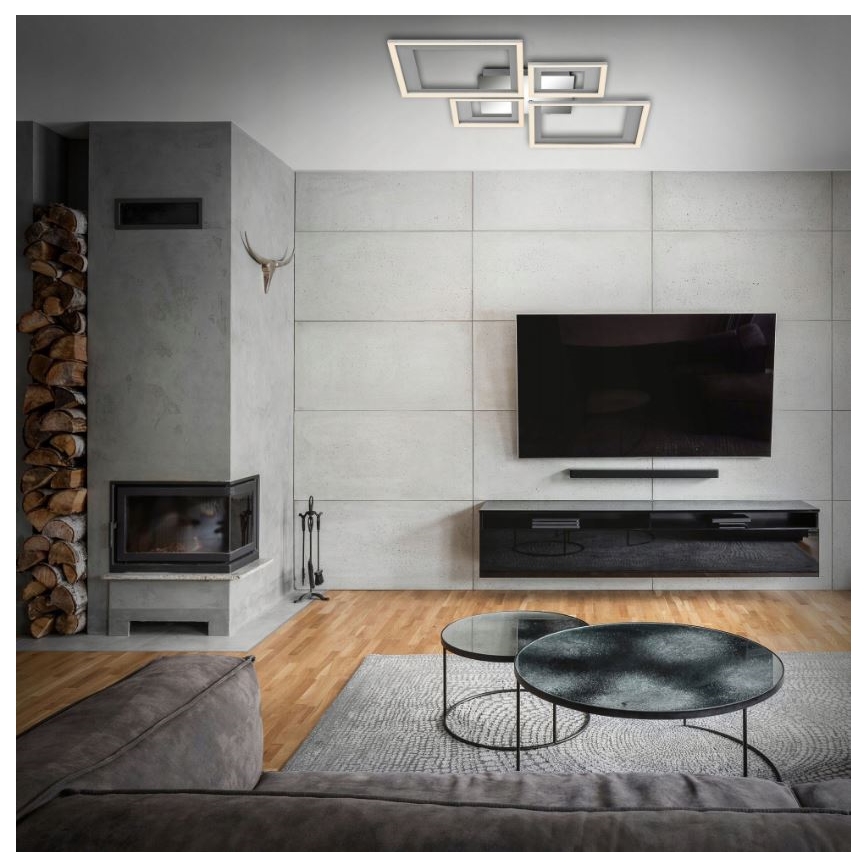 Briloner 3727-019 - LED Plafon ściemnialny FRAME LED/38W/230V