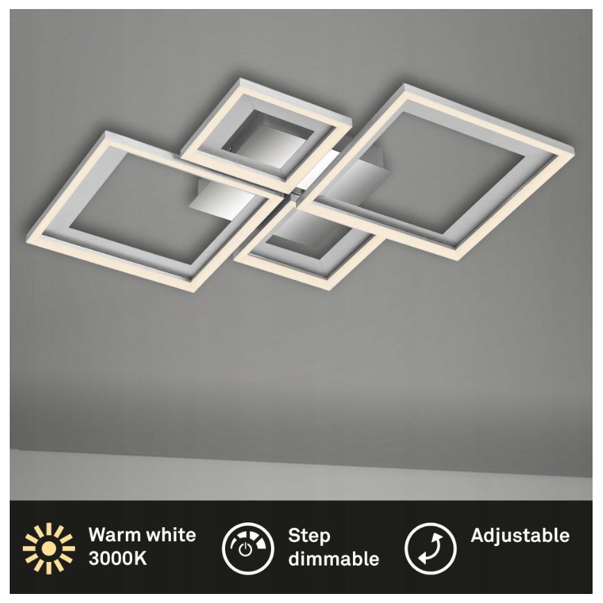 Briloner 3727-019 - LED Plafon ściemnialny FRAME LED/38W/230V
