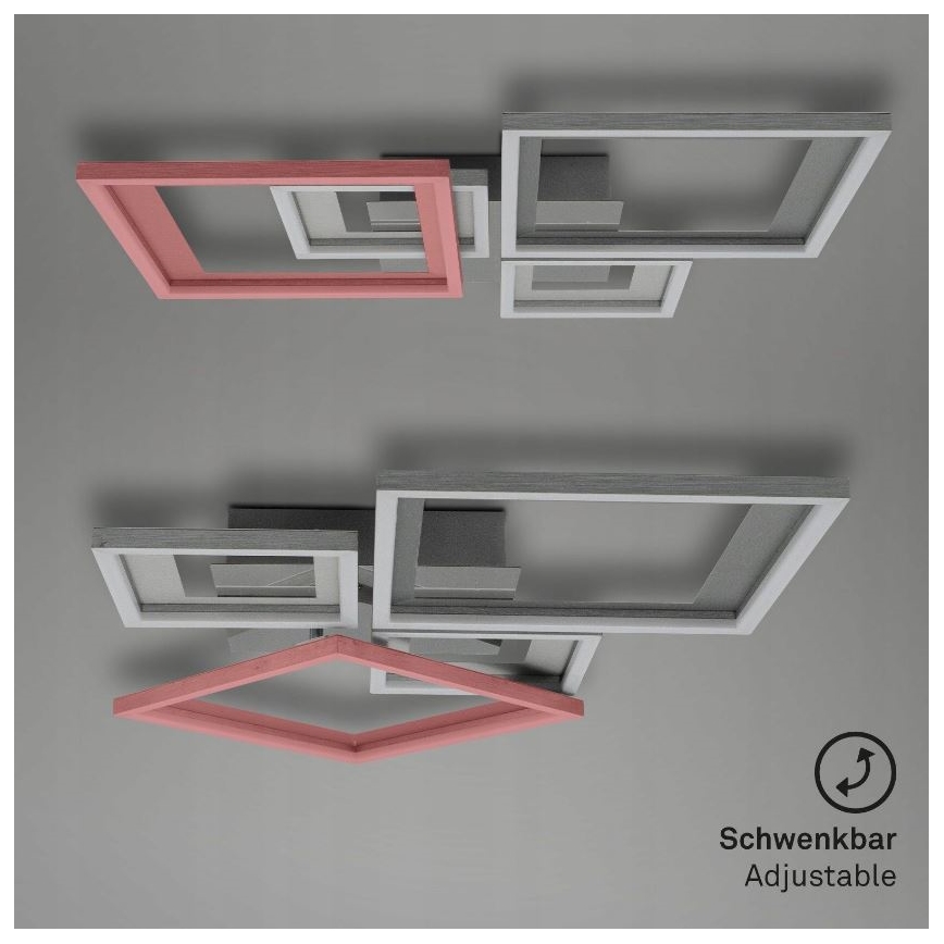 Briloner 3727-019 - LED Plafon ściemnialny FRAME LED/38W/230V