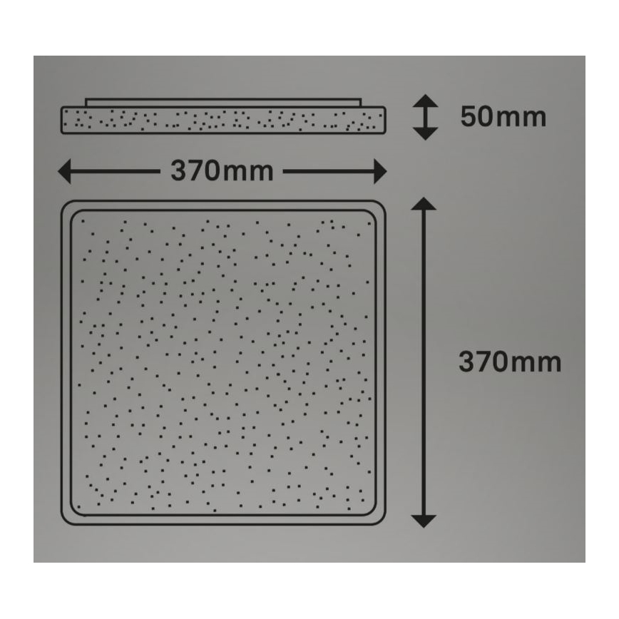 Briloner 3749-414 - LED Plafon LINO LED/24W/230V matowy chrom