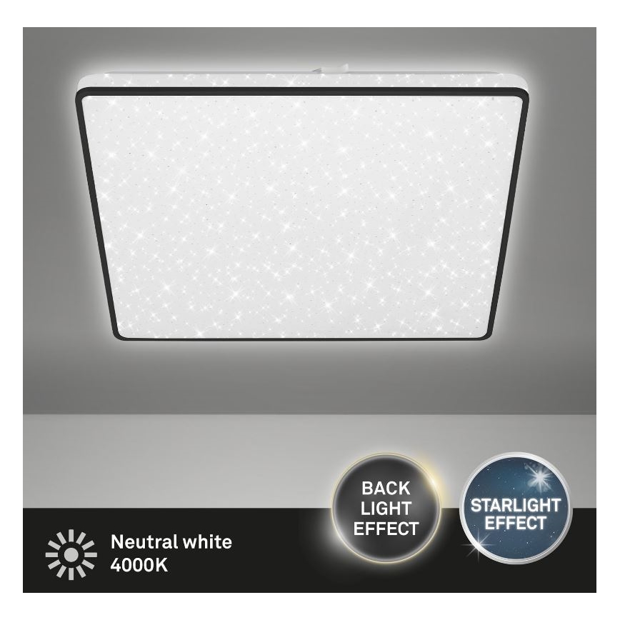 Briloner 3749-415 - LED Plafon LINO LED/24W/230V czarne