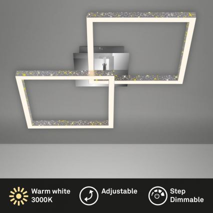 Briloner 3751-019 - LED Plafon ściemnialny FRAME LED/20W/230V chrom błyszczący