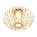 Briloner 3759011 - Lampa sufitowa 1xE27/10W/230V śr. 40 cm bambus