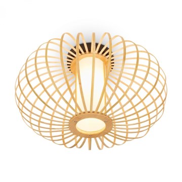 Briloner 3759011 - Lampa sufitowa 1xE27/10W/230V śr. 40 cm bambus