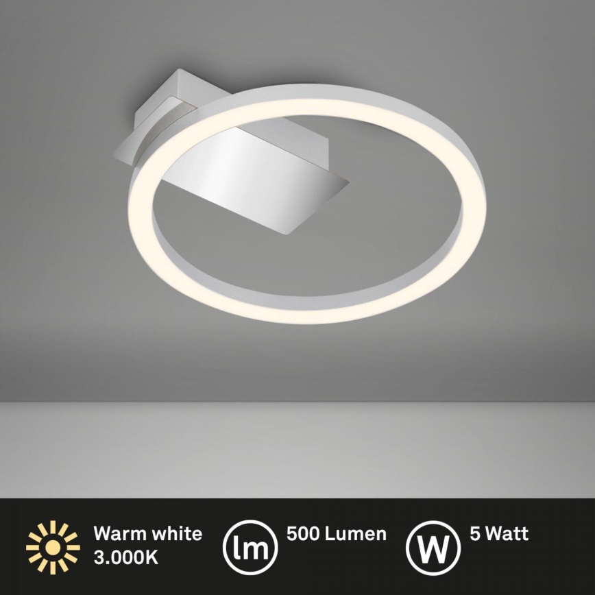 Briloner 3778-014 - LED Lampa sufitowa FRAME LED/5W/230V Ø 20 cm matowy chrom