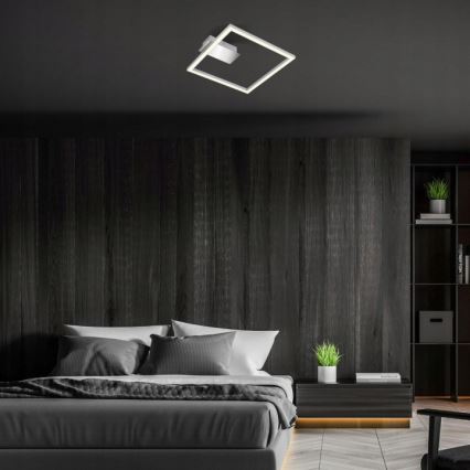 Briloner 3780-014 - LED Lampa sufitowa FRAME LED/14W/230V 26,5x25 cm matowy chrom