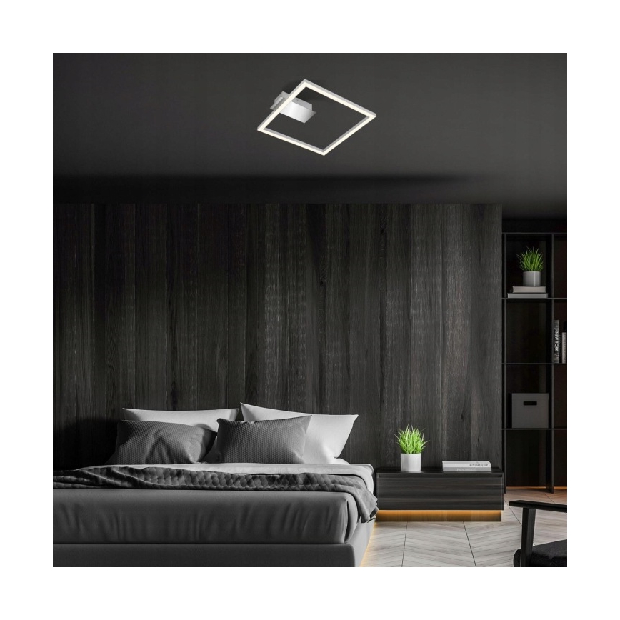Briloner 3780-014 - LED Lampa sufitowa FRAME LED/14W/230V 26,5x25 cm matowy chrom