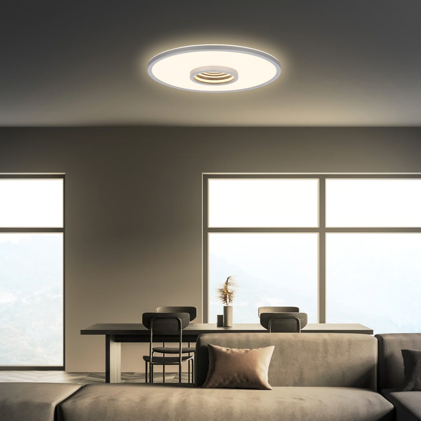 Briloner 3847014 - Lampa sufitowa LED TORO LED/18W/230V Ø 42 cm matowy chrom