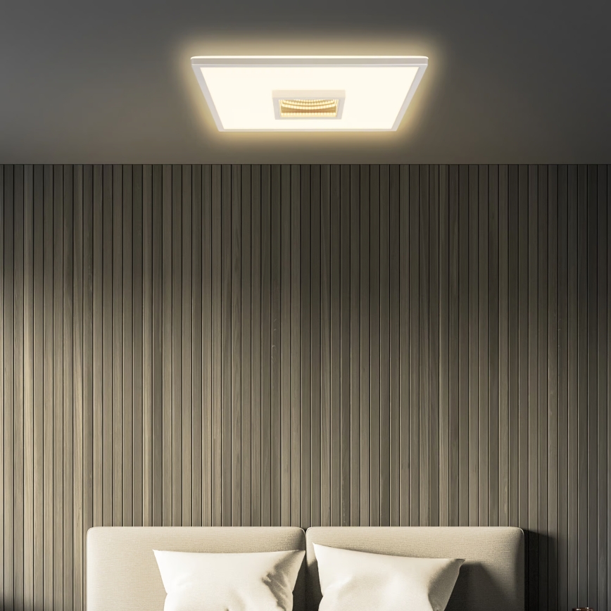 Briloner 3848014 - Lampa sufitowa LED TORO LED/18W/230V 42x42 cm matowy chrom