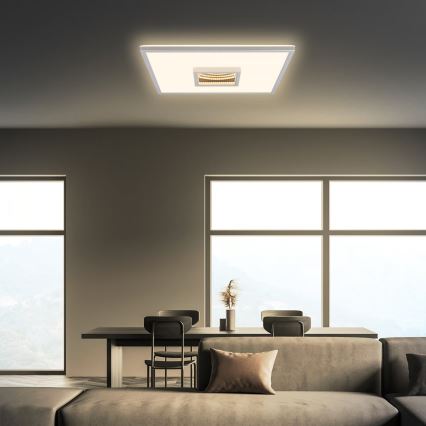 Briloner 3848014 - Lampa sufitowa LED TORO LED/18W/230V 42x42 cm matowy chrom