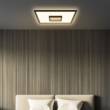 Briloner 3848015 - Oprawa sufitowa LED TORO 18W/230V 42x42 cm czarna