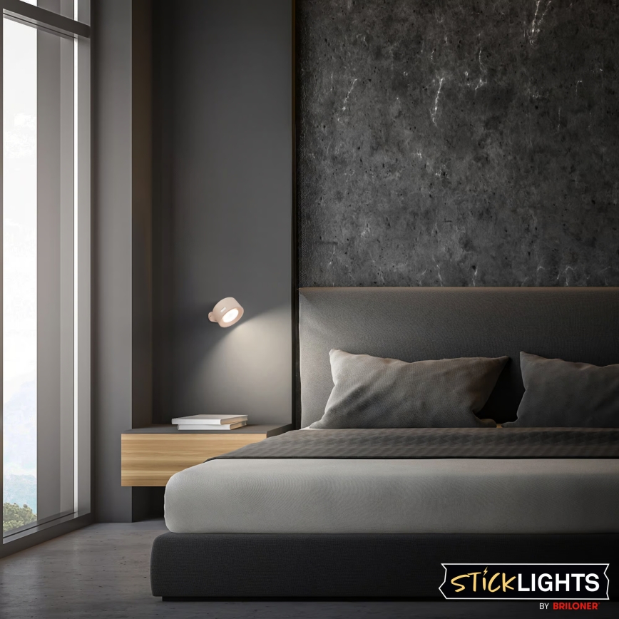 Briloner 3896011 - Ściemnialny ładowalny kinkiet LED TARI LED/1,6W/5V 1500 mAh beżowy