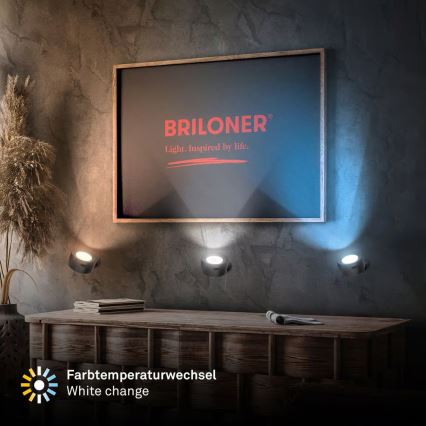 Briloner 3896015 - LED ściemnialny, ładowalny kinkiet TARI LED/1,6W/5V 1500 mAh czarny