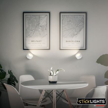 Briloner 3896016 - LED ściemnialny ładowalny kinkiet TARI LED/1,6W/5V 1500 mAh biały