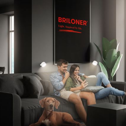 Briloner 3896016 - LED ściemnialny ładowalny kinkiet TARI LED/1,6W/5V 1500 mAh biały