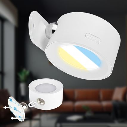 Briloner 3896016 - LED ściemnialny ładowalny kinkiet TARI LED/1,6W/5V 1500 mAh biały