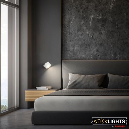 Briloner 3896016 - ściemnialny ładowalny kinkiet LED TARI LED/1,6W/5V 1500 mAh biały