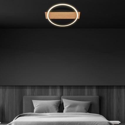 Briloner 3908-014 - Lampa sufitowa LED KADA LED/14W/230V śr. 30 cm czarna/brązowa