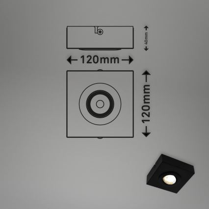Briloner 3996015 - LED Oświetlenie punktowe CTS LED/4W/230V 2700/4000K czarny