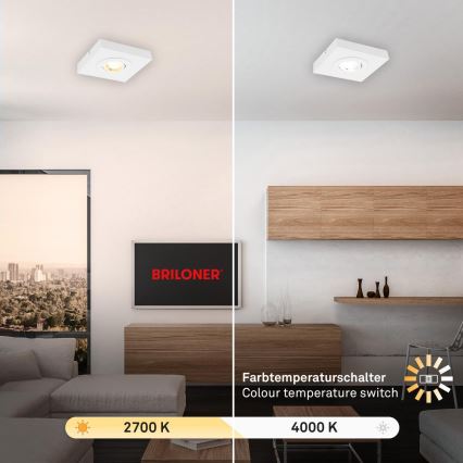 Briloner 3996016 - LED Oświetlenie punktowe CTS LED/4W/230V 2700/4000K biały