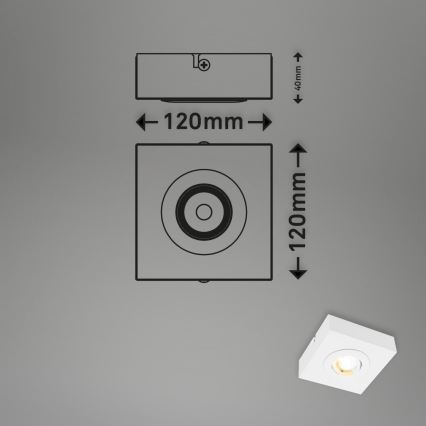 Briloner 3996016 - LED Oświetlenie punktowe CTS LED/4W/230V 2700/4000K biały