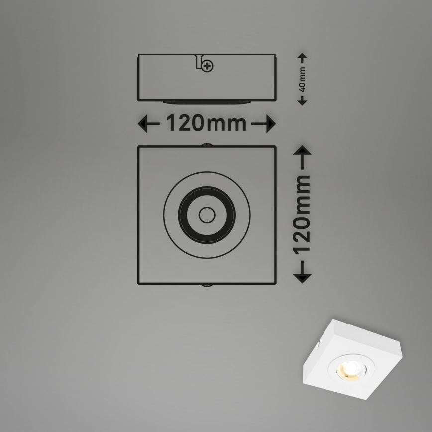 Briloner 3996016 - LED Oświetlenie punktowe CTS LED/4W/230V 2700/4000K biały