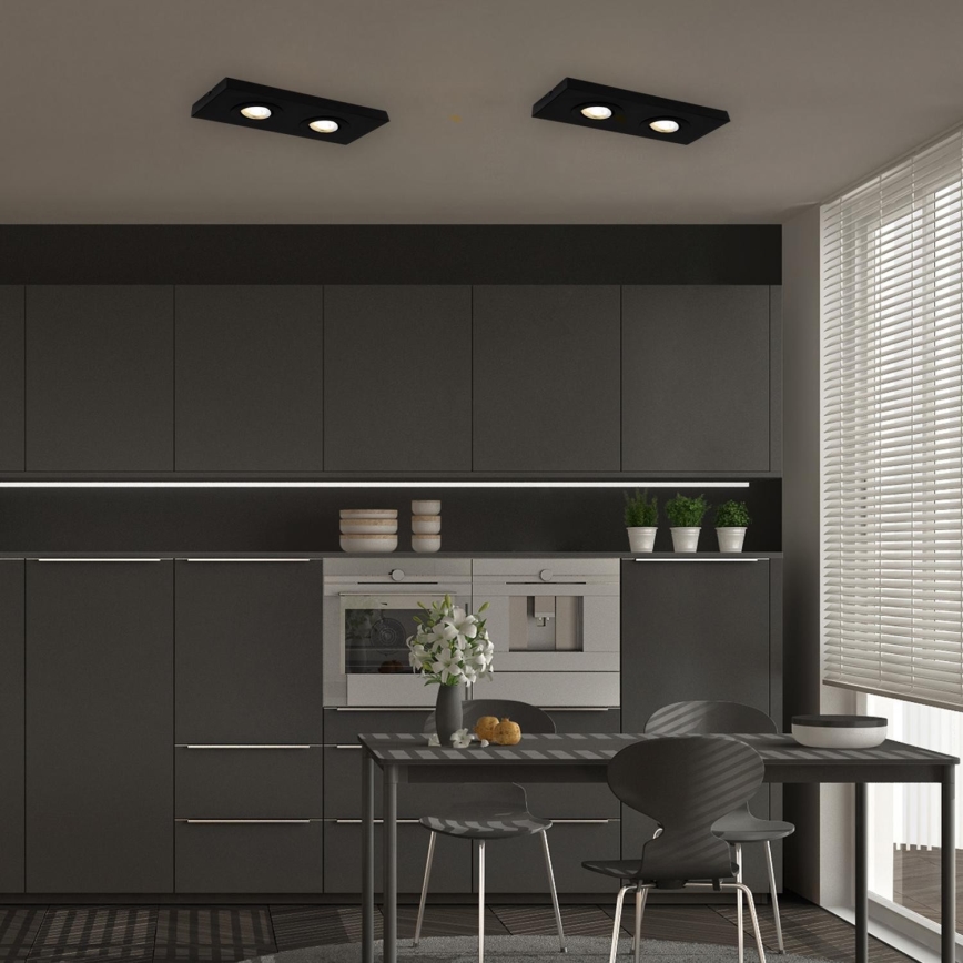 Briloner 3996025 - LED Oświetlenie punktowe CTS 2xLED/4W/230V 2700/4000K czarny