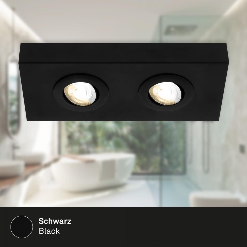 Briloner 3996025 - LED Oświetlenie punktowe CTS 2xLED/4W/230V 2700/4000K czarny