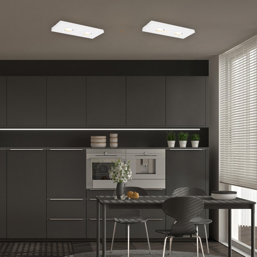 Briloner 3996026 - LED Oświetlenie punktowe CTS 2xLED/4W/230V 2700/4000K biały
