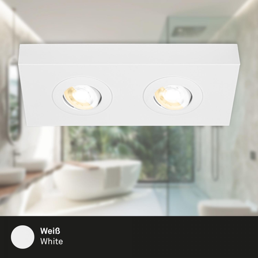 Briloner 3996026 - LED Oświetlenie punktowe CTS 2xLED/4W/230V 2700/4000K biały