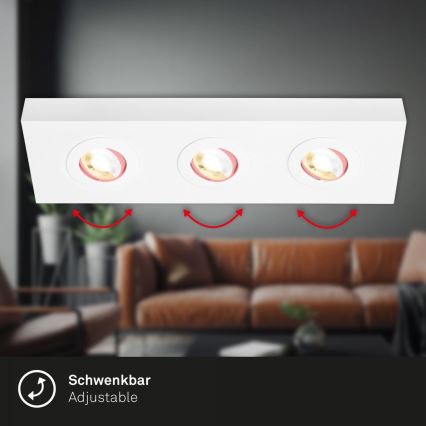 Briloner 3996036 - LED Oświetlenie punktowe CTS 3xLED/4W/230V 2700/4000K biały