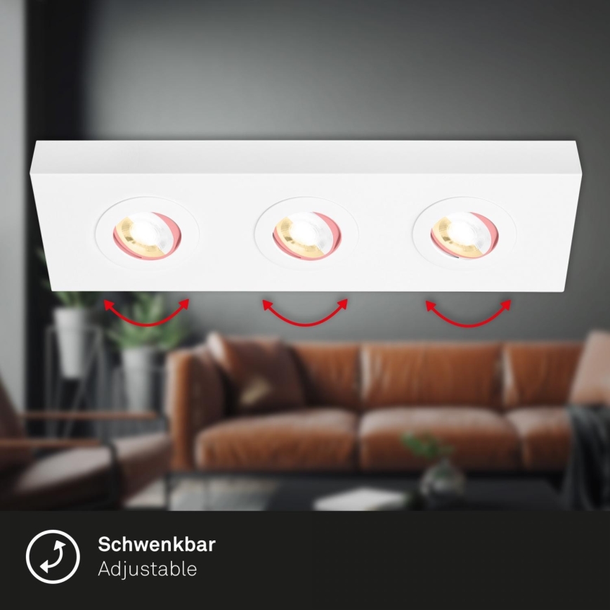 Briloner 3996036 - LED Oświetlenie punktowe CTS 3xLED/4W/230V 2700/4000K biały