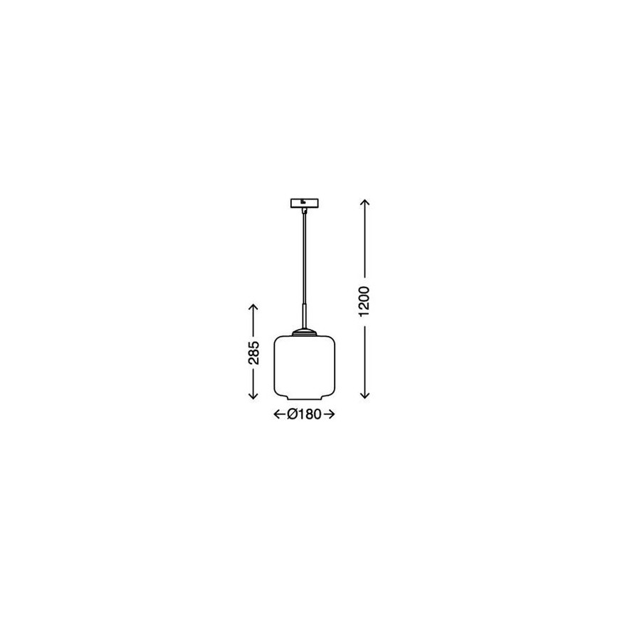 Briloner 4011-017 - Żyrandol na lince 1xE27/40W/230V