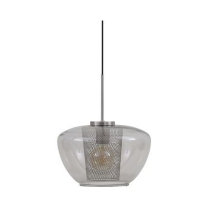 Briloner 4016-014 - Żyrandol na lince SEVENTIES 1xE27/40W/230V dymnoszary