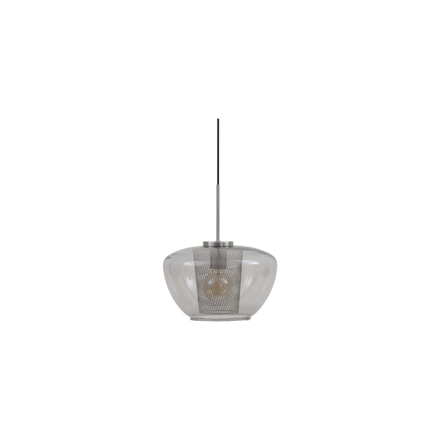 Briloner 4016-014 - Żyrandol na lince SEVENTIES 1xE27/40W/230V dymnoszary